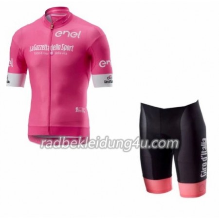 Set Rosa Fahrradtrikot + Radhose Kurze 2018 Giro d'Italia Damen